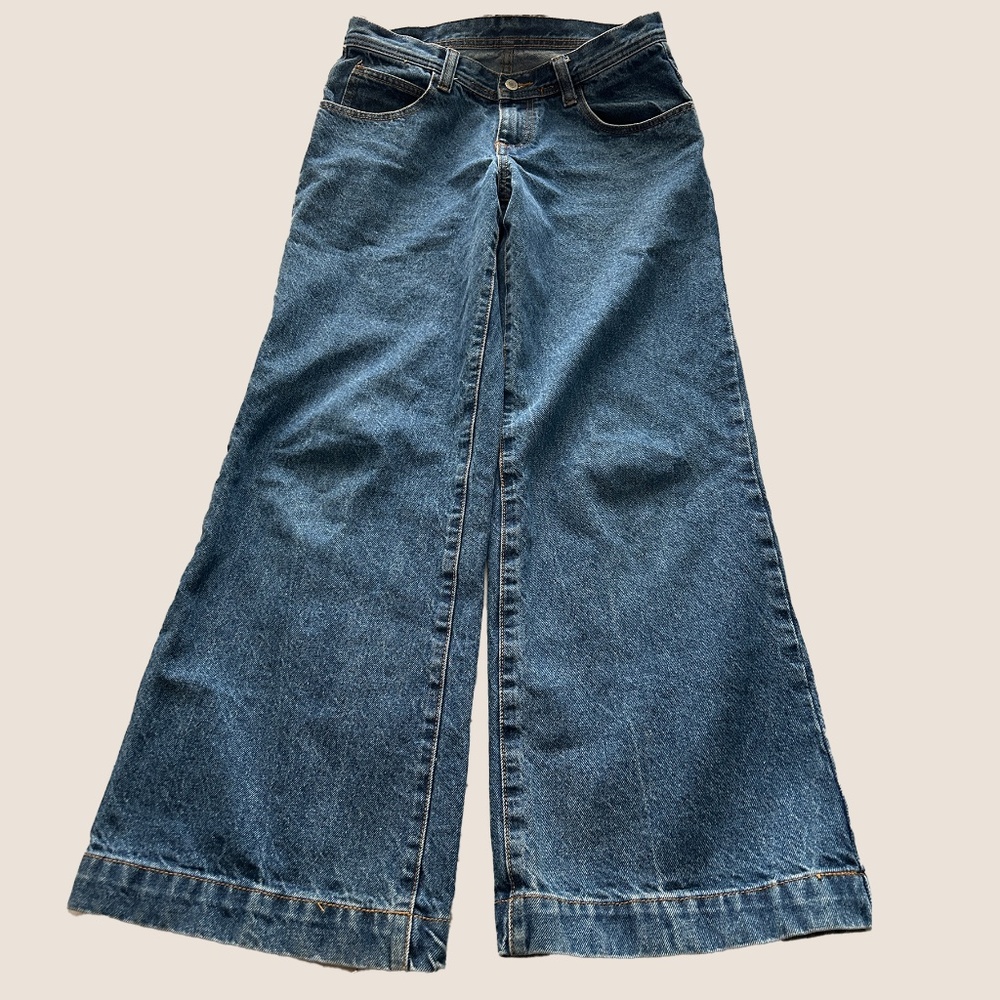 PACIFIC SUNWEAR - J. Galt Low-Rise Women's Baggy Flare Skater Jeans Small S